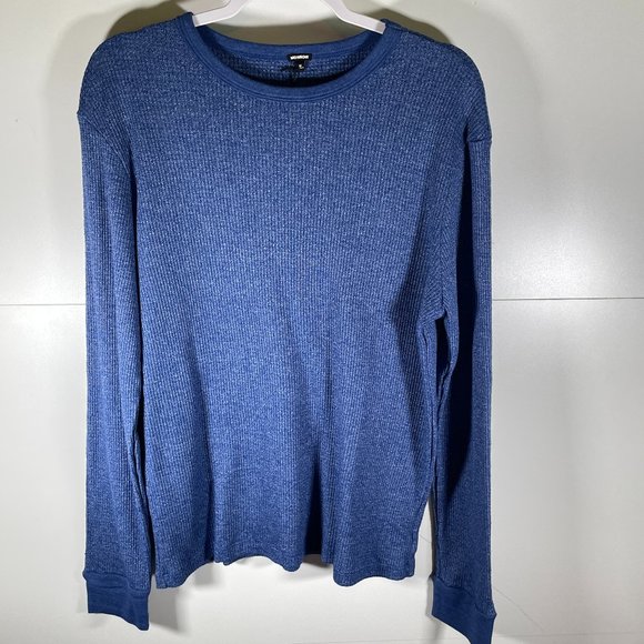 NWT! Monrow Thermal Waffle Knit Crewneck Top - Picture 1 of 6
